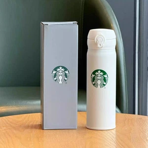 Nuevo 2025 China Starbucks Estilo Minimalista 17oz Blanco SS Termo Taza - Imagen 1 de 6