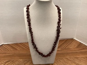 Vintage 28” Koa Seed Woven Necklace, mid 20th century Summer Beach - Picture 1 of 3