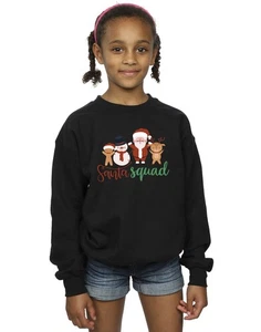 Christmas Girls Santa Squad Sweatshirt - Picture 1 of 11
