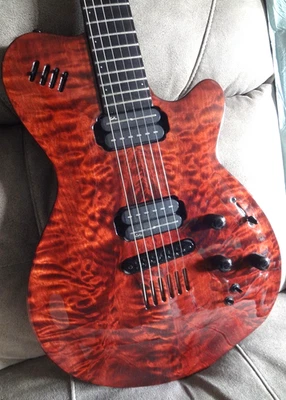 Godin LGX 1997 Mahogany Flame Maple Midi SA model Electric Guitar - Image 1 of 4