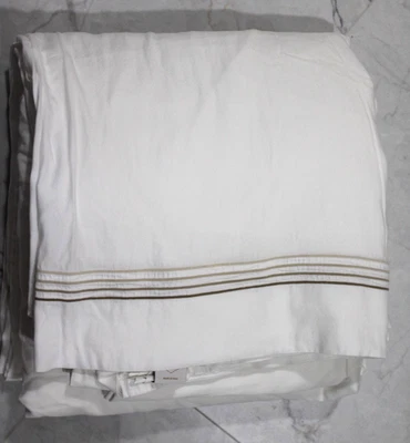 Juego de sábanas FRETTE Italia King con bandas con marrones claros Foto 1 de 4