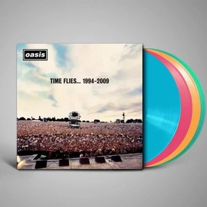 OASIS TIME FLIES.. 1994-2009 4 x COLOURED VINYL LP BOX LIMITED EDITION 2025 RSD - Picture 1 of 4