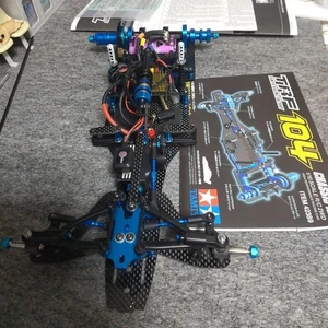 Tamiya TRF104 F1 RC Car Chassis with Electronics 21.5 Brushless Motor Blue/Black - Picture 1 of 16