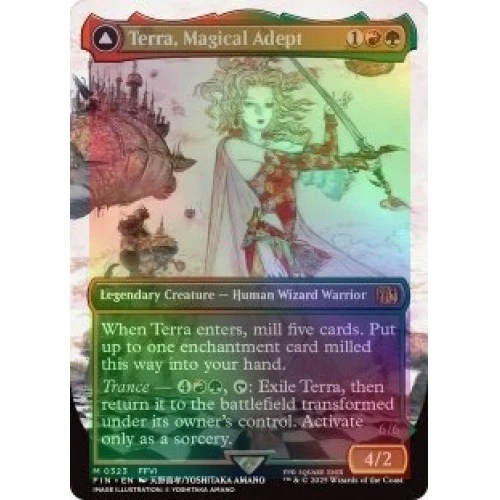 Foil Terra, Magical Adept (borderless) M/NM Magic MTG Final Fantasy - Image 1 of 1