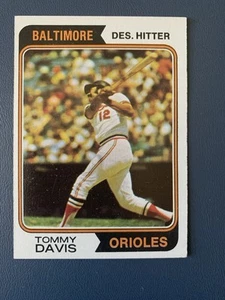 1974 Tommy Davis Topps Baseball Card #396 (ExMT/NM) - Picture 1 of 2