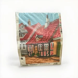 Kit ricamo vintage casa delle bambole danese Dukkehuset punto ago - Foto 1 di 4