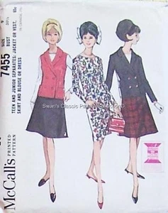 Vintage Separates Sewing/Dress Making Patterns M7455 - Picture 1 of 1