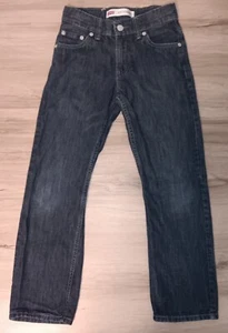 Levis 514 Boys Straight Jeans Dark Denim 8 Regular - Picture 1 of 6