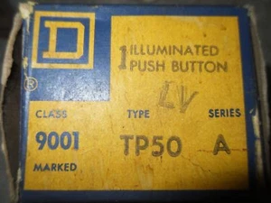 Square D 9001-TP50 ILLUMINATED PUSH BUTTON SWITCH - Picture 1 of 5