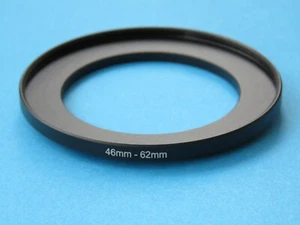46mm to 62mm Step Up Step-Up Ring Camera Lens Filter Adapter Ring 46mm-62mm - Picture 1 of 2