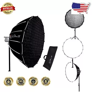 Portable 33.5'' Softbox with Reflective Fabric & Honeycomb Grid for Filmmakers - Picture 1 of 11