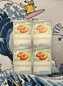 Pokémon TCG Prismatic Evolutions Buddy-Buddy Poffin 101/131 Uncommon Playset 4 - Picture 1 of 2
