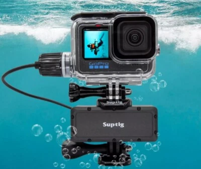 Mobile Power Bank Charger 4500Mah Underwater 45M for GoPro Hero 13 12 11 10 9 - Image 1 of 4