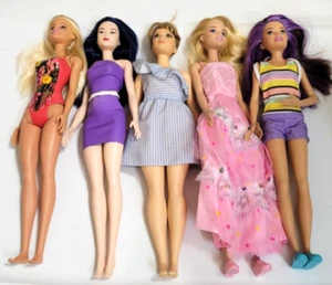 Lot of 5 Assorted Barbie Dolls 1-Formal & 4-Casual - Picture 1 of 2