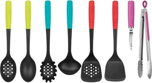 Cuisinart Kitchen Cooking /Utensil Tool Set, 8 Pc Heat Resistant Nylon, Multi - Picture 1 of 2