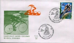 2000 - ITALIA FDC ALA 1279 "CAMPIONATI MONDS. CICLISMO SU PISTA JUNIORES- € 0,41 - Foto 1 di 1