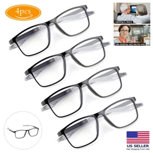 4 Pack Men Women Reading Glasses Anti-Blue Light 1.0 1.5 2.0 2.5 3.0 3.5 4.0 NEW - Picture 1 of 19