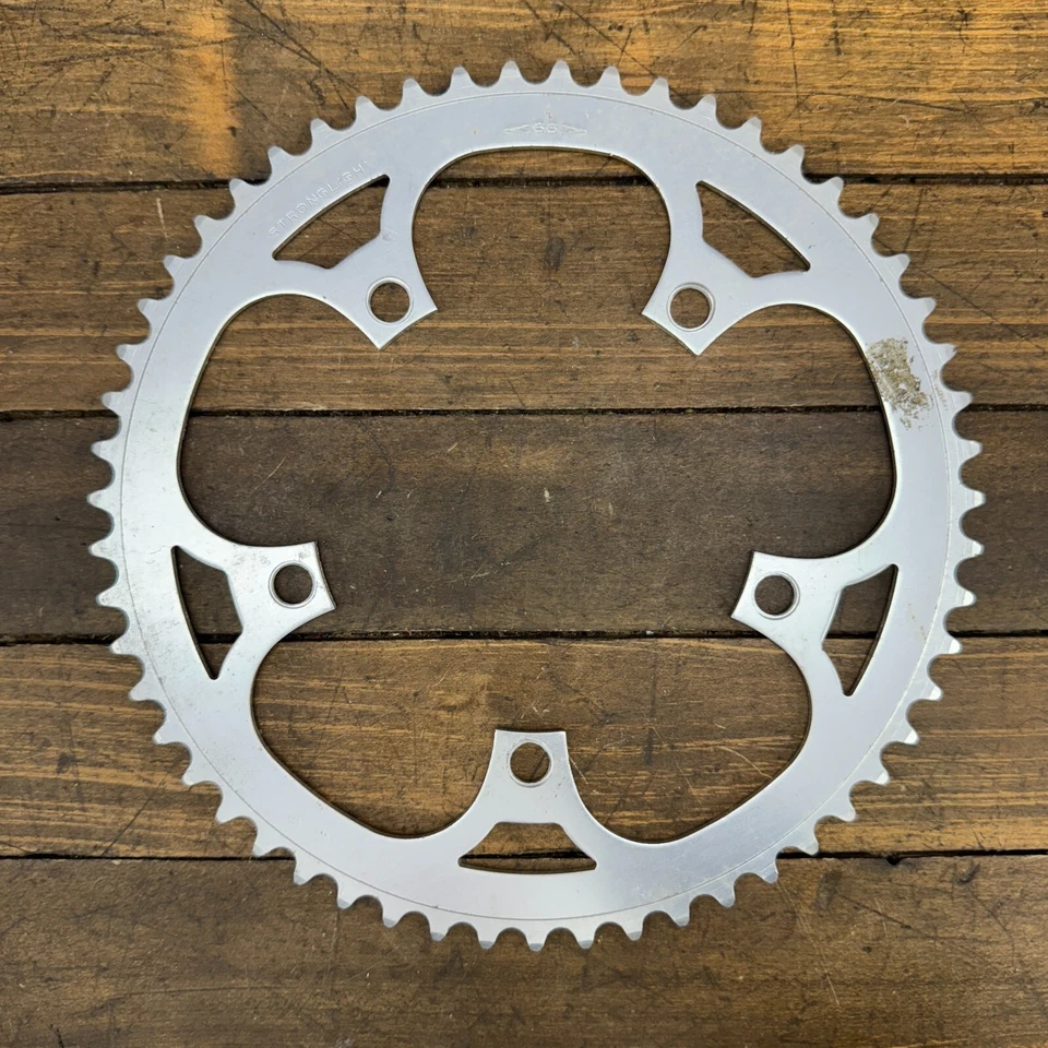 Plato Stronglight Vintage 55 Dientes NOS Aleación 5 Brazos Eroica 55t Años 70 Años 80 Foto 1 de 4