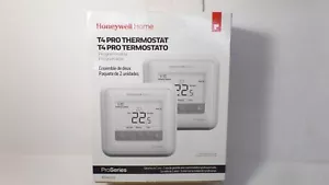 HONEYWELL RTH4110U2000-2PK T4 PRO 5-DAY TO 2-DAY THERMOSTAT 1/HEAT 1/COOL 2-PACK - Picture 1 of 3