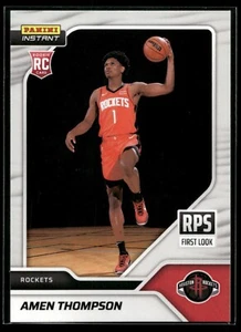 2023-24 Panini Instant NBA Amen Thompson RPS FIRST LOOK 1/407 Rockets #RPS-4 RC - Picture 1 of 2