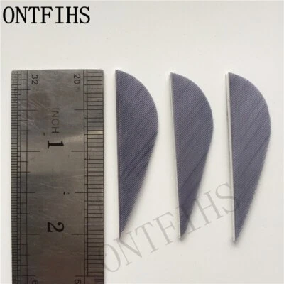 50 PCS 2Inch Parabolic Archery Arrow Feather Fletching For Hunting Right Wing - Image 1 of 4