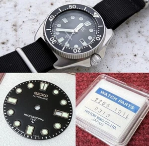 GENUINE BLACK DIAL FOR SEIKO BABY “APOCLYPSE NOW” 2205-0760 2205-0769 NOS - Imagen 1 de 9