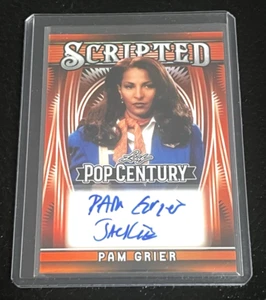 2025 Leaf Pop Century ORANGE Pam Grier Scripted "Jackie" Auto #1/3 - SSP - Picture 1 of 2