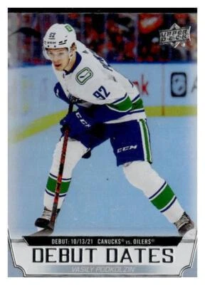 2022-23 Upper Deck #DD-2 Vasily Podkolzin Debut Dates - Image 1 of 2