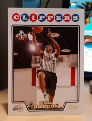 2008-09 Topps Eric Gordon #202 Rookie RC INDIANA HOOSIERS PHILADELPHIA 76ERS - Image 1 of 2