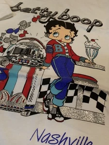 Vintage 90’s Betty Boop Diamond Dust Nashville 100% Cotton TShirt Size Large - Bild 1 von 4