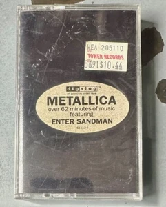 METALLICA self-titled black album SEALED © 1991 U.S. CASSETTE W/HYPE STICKER NOS - Picture 1 of 4