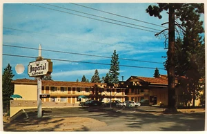 Vintage Imperial Lodge Hotel South Lake Tahoe NV Advertising Postcard - Picture 1 of 3