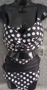 Hanna Nikole Damen Übergröße Push-up-Bikini Bauchkontrolle Badeanzug hohe Taille 18 - Bild 1 von 15