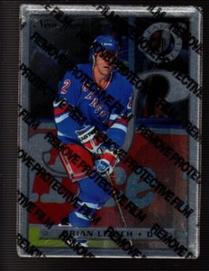1996-97 Leaf Preferred STEEL #23 Brian Leetch NEW YORK RANGERS (Peel On)