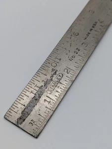 Stanley No.22 USA 12" Combination Square Nickel Plated Ruler Only - Picture 1 of 11