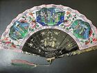 👍 19TH CENTURY CHINA CHINESE QING HUNDRED FACES CANTON FAN IN PERFECT CONDITION