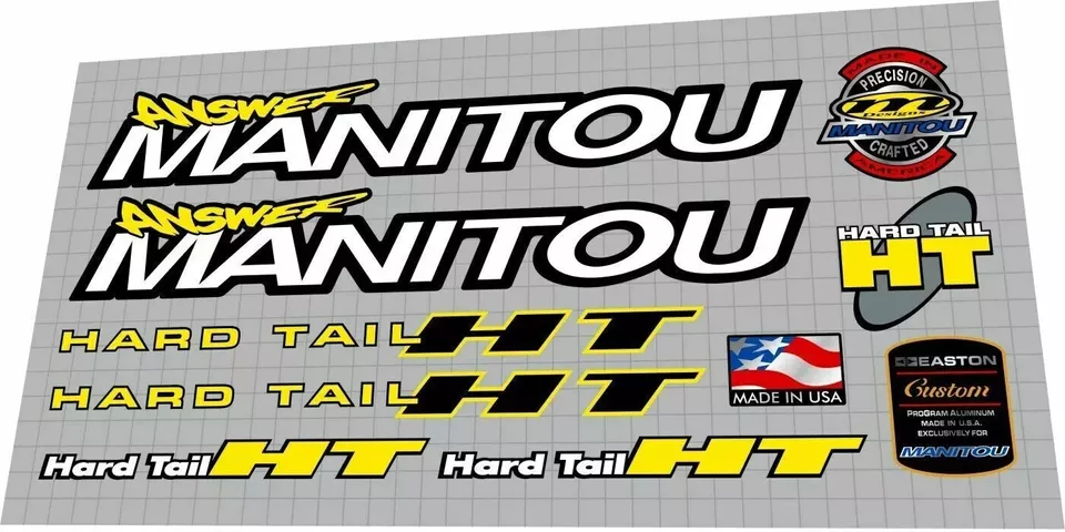 Juego de calcomanías Answer Manitout 1996 Foto 1 de 1