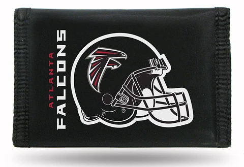 NFL Atlanta Falcons Nylon Tri-Fold Wallet, NEW Cover