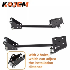 Black Traction Tie Bars With Hardware For Chevrolet S10 GMC Sonoma Jimmy 1982-04 - Picture 1 of 18