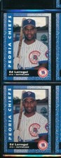 Lot (2) 1992 Kitchen Cooked #22 Ed Larregui Peoria Chiefs (BJ85) SWSW6