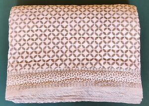 Jaipuri Print Razai Blanket Bedcover Coverlet Twin Size Kantha Quilt Winter Etc 