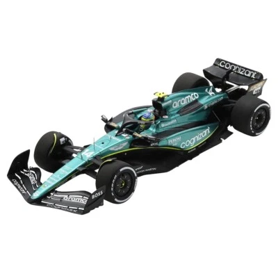 1/18 SPARK ASTON MARTIN F1 AMR23 #14 FERNANDO ALONSO BAHRAIN GP w/ DISPLAY CASE - Image 1 of 4