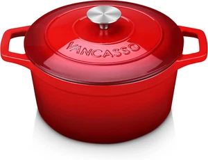 - Casseruola in Ghisa, Pentola per Il Pane, 4 L, Diametro Di 24 Cm, Smaltata, Co - Foto 1 di 12