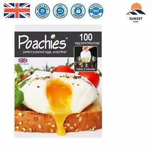 Poachies Egg poaching Bags, 17 x 13.5 x 3 cm, Pack of 100 - Picture 1 of 2