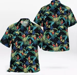 Camisa Hawaiana Max Payne 3 Loros Tropicales Camisa Hawaiana Unisex S-5xl NUEVA - Imagen 1 de 2