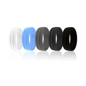 AERA Men's Silicone Ring Rubber Wedding Band Quality Sports ActiveWear Size 10 - Picture 1 of 16