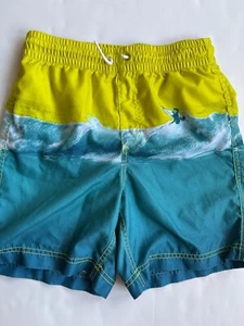 Boys Kids Old Navy Swim Shorts Ocean Neon Size 10 - Picture 1 of 4