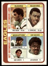 1978 Topps Mike Hogan/Harold Carmichael/Herman Edwards/John Sanders/Lem Burnham 