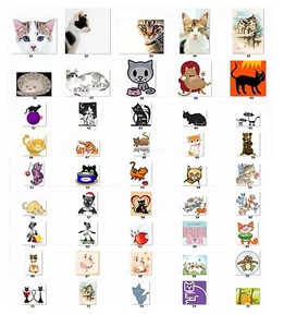 30 Personalized Return Address Labels Cats. {c2} - Picture 1 of 3