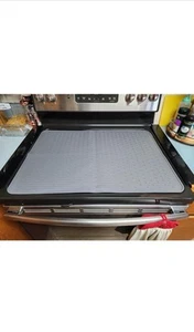 Elektroherdplatte Abdeckung & Silikon Geschirr Trocknen Matte, 28"X20", Grau - Bild 1 von 4